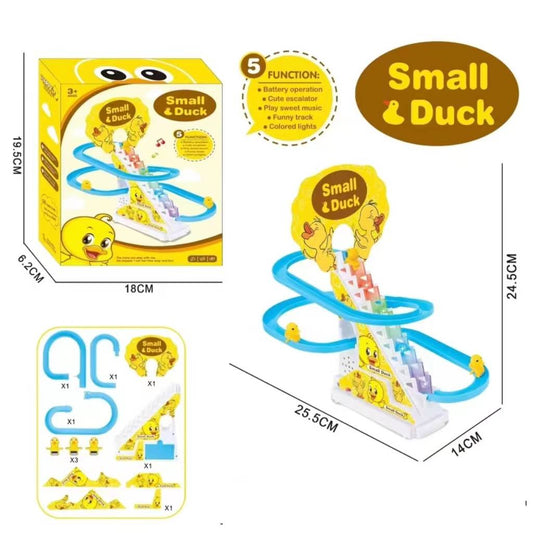 Duck Toy Set, Automatic Stair-Climbing Race Track Set