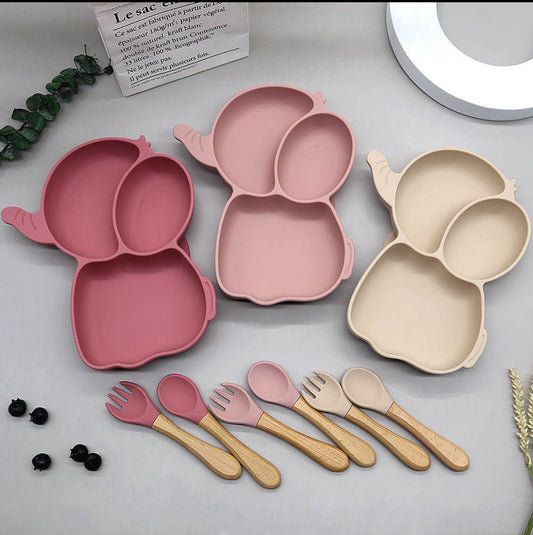 Elephant Feeding Plates