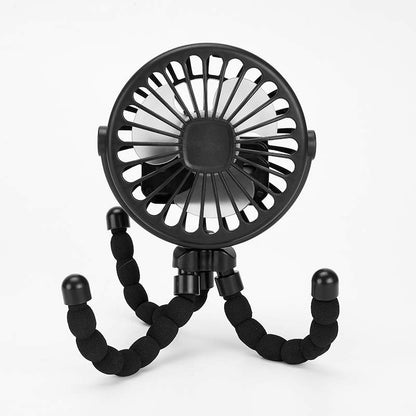 Stroller Fan Battery Operated Portable Rechargeable Small USB Fan