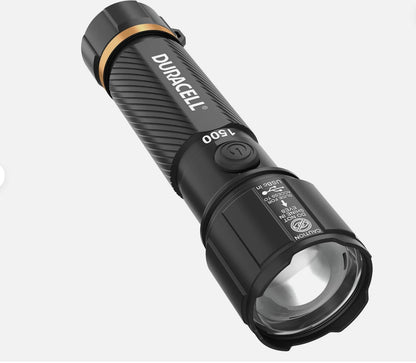 DURACELL Durabeam Ultra Hybrid LED Flashlights, 1500 Lumens, Set of 4