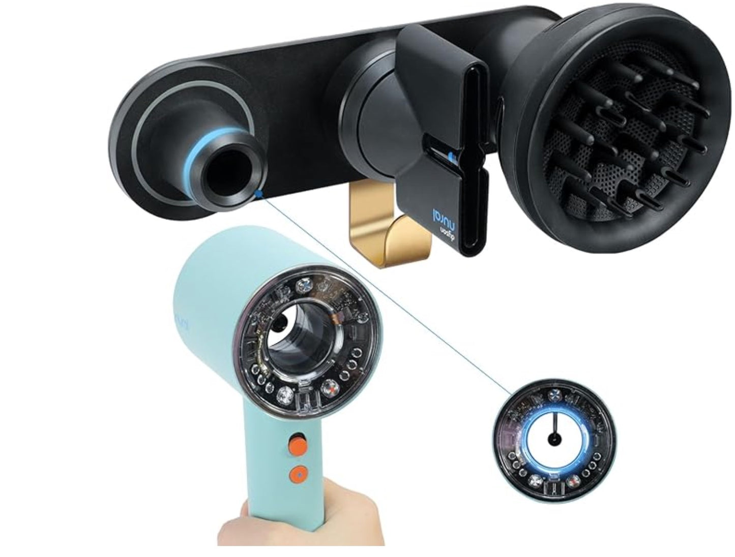 Supersonic Hair Dryer Accessories Wall Mount Holder