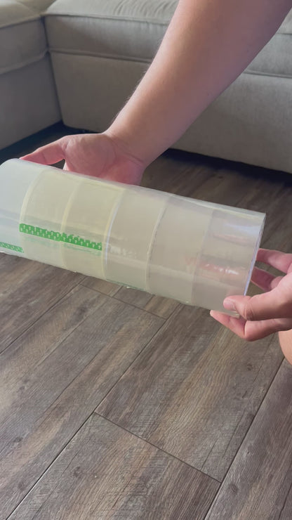 Industrial Grade Clear Packing Tape (6 Rolls)