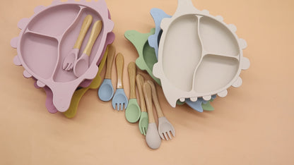 Dinosaur Feeding Plates