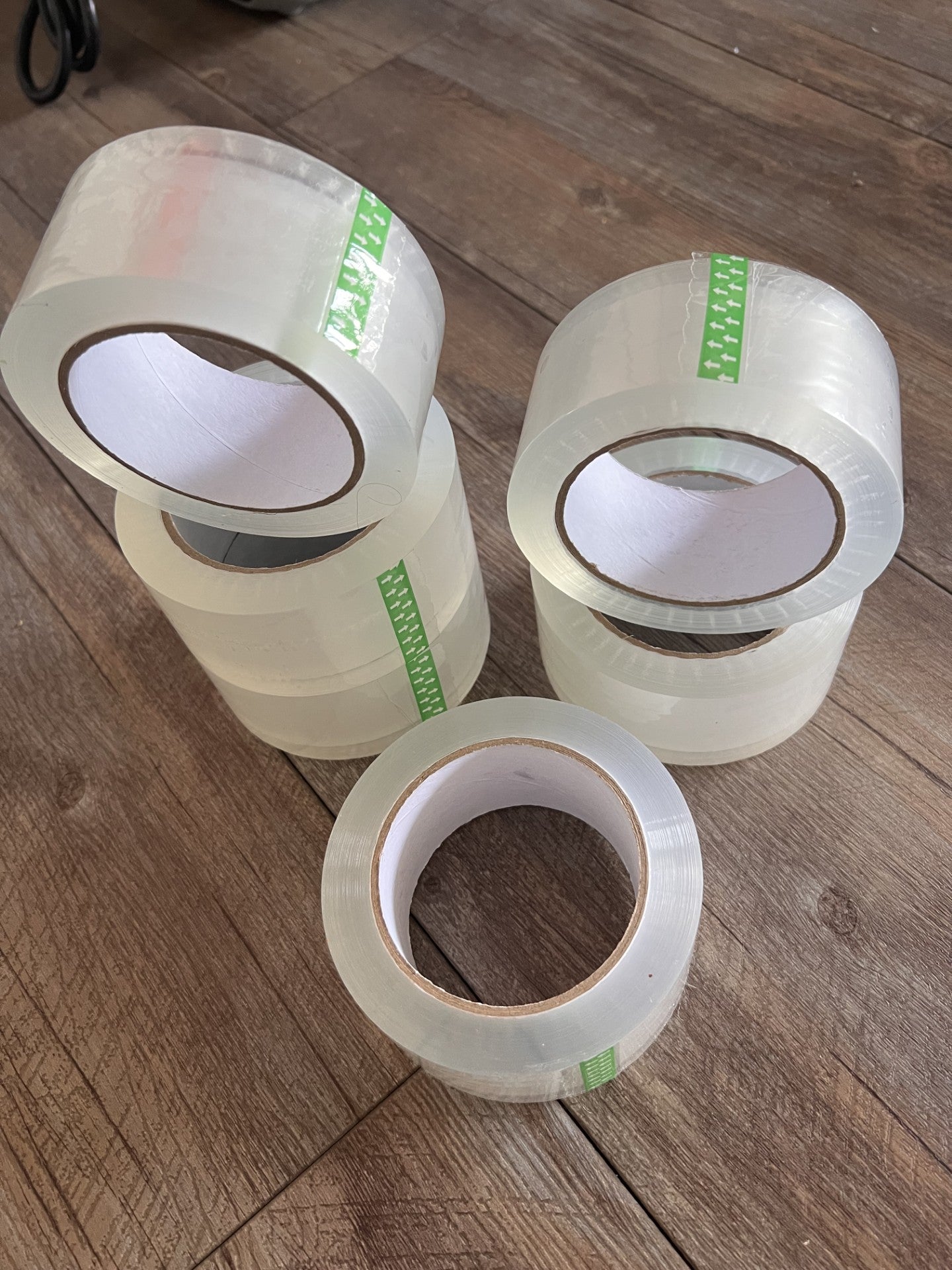 Industrial Grade Clear Packing Tape (6 Rolls)