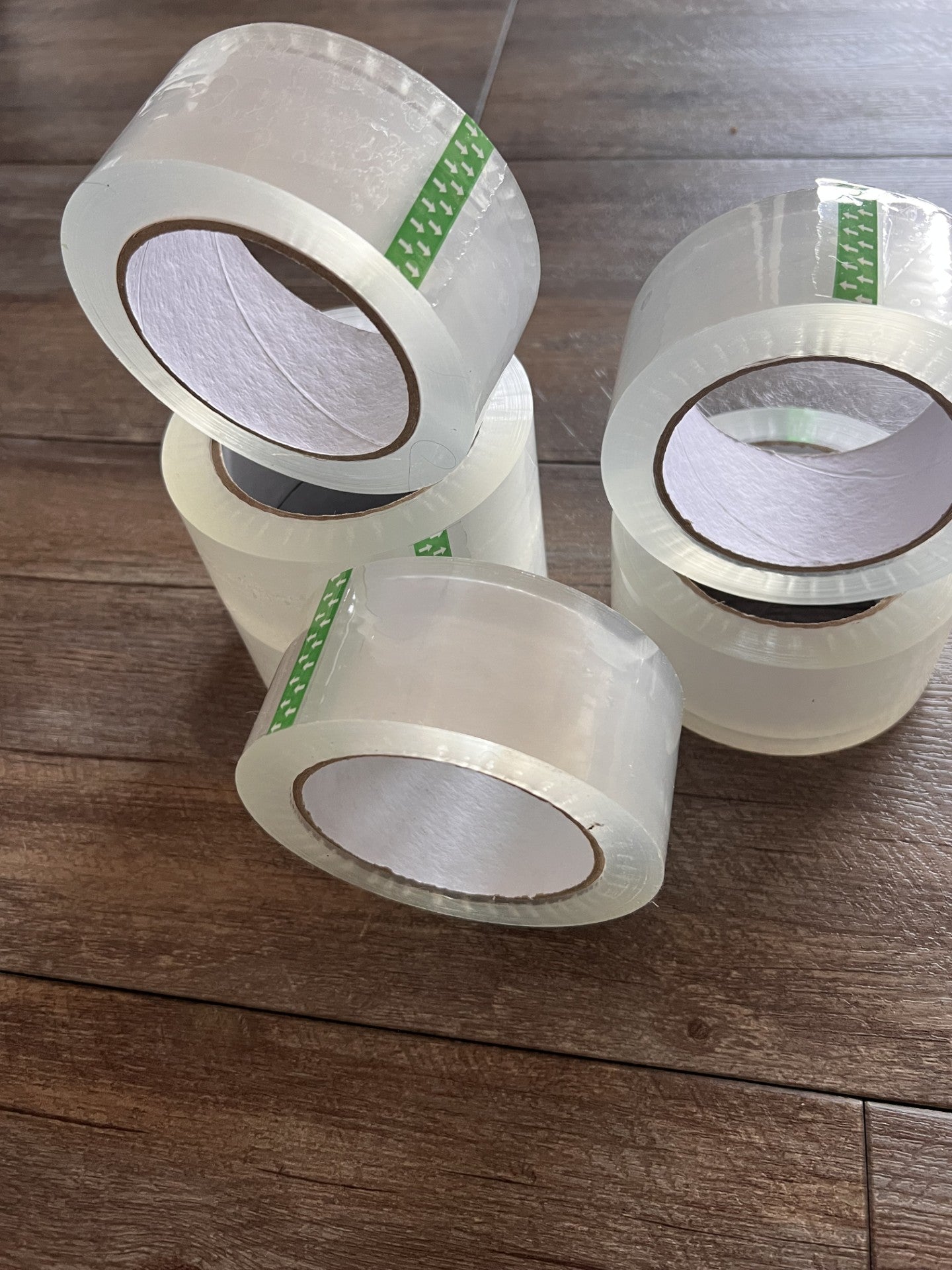 Industrial Grade Clear Packing Tape (6 Rolls)