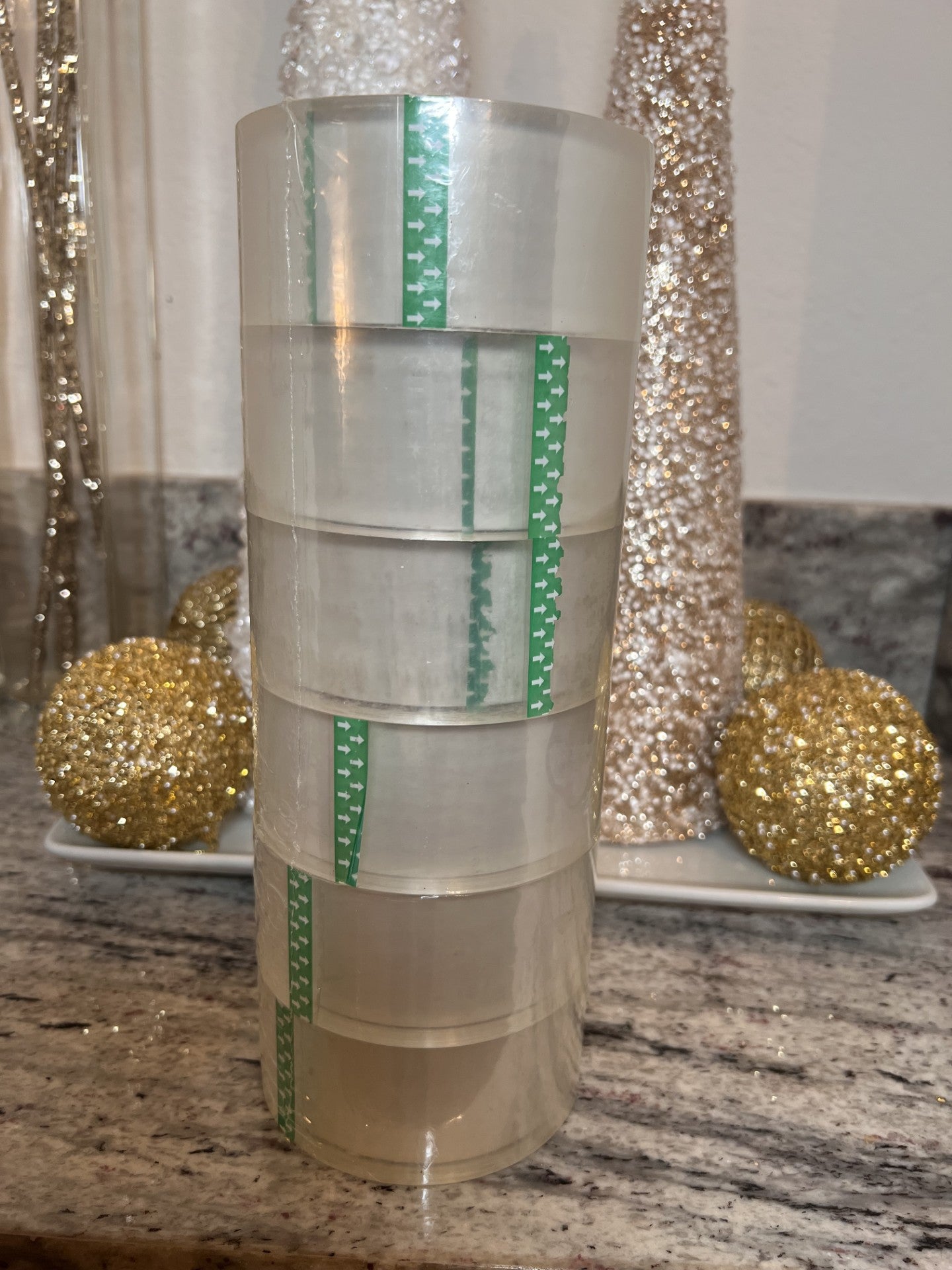 Industrial Grade Clear Packing Tape (6 Rolls)