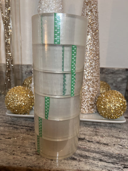 Industrial Grade Clear Packing Tape (6 Rolls)